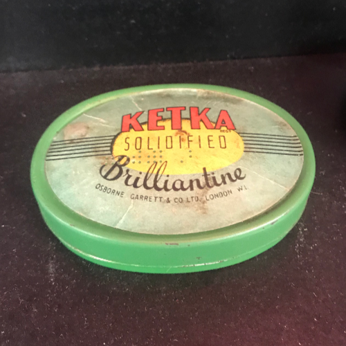 Vintage Ketka Brilliantine Tin VIN202K