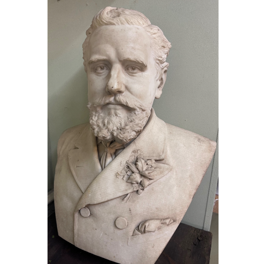 A Fabulous 19th century Victorian bust sculpture signed “C.H.Mabey. Sculpt. 1885” - VIN792A