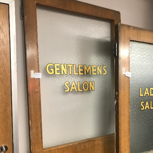 Vintage Original 'Ladies Salon' Door VIN390E