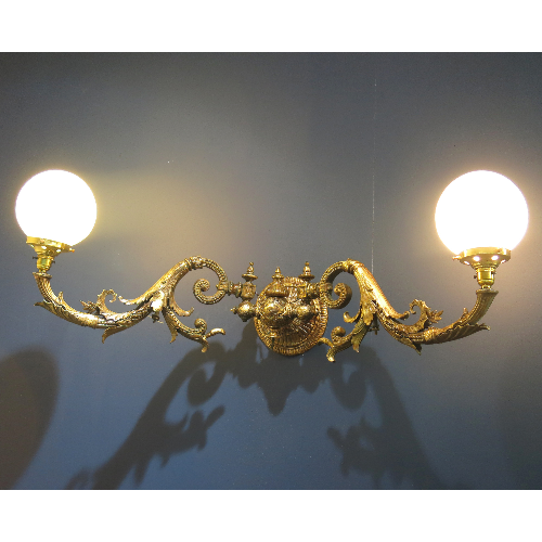 Antique Brass Double Light VIN254D