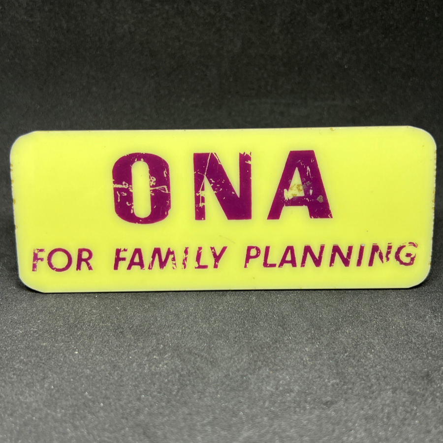 Rare Vintage Ona Condom Advertising Sign “For Family Planning” - VIN974Q