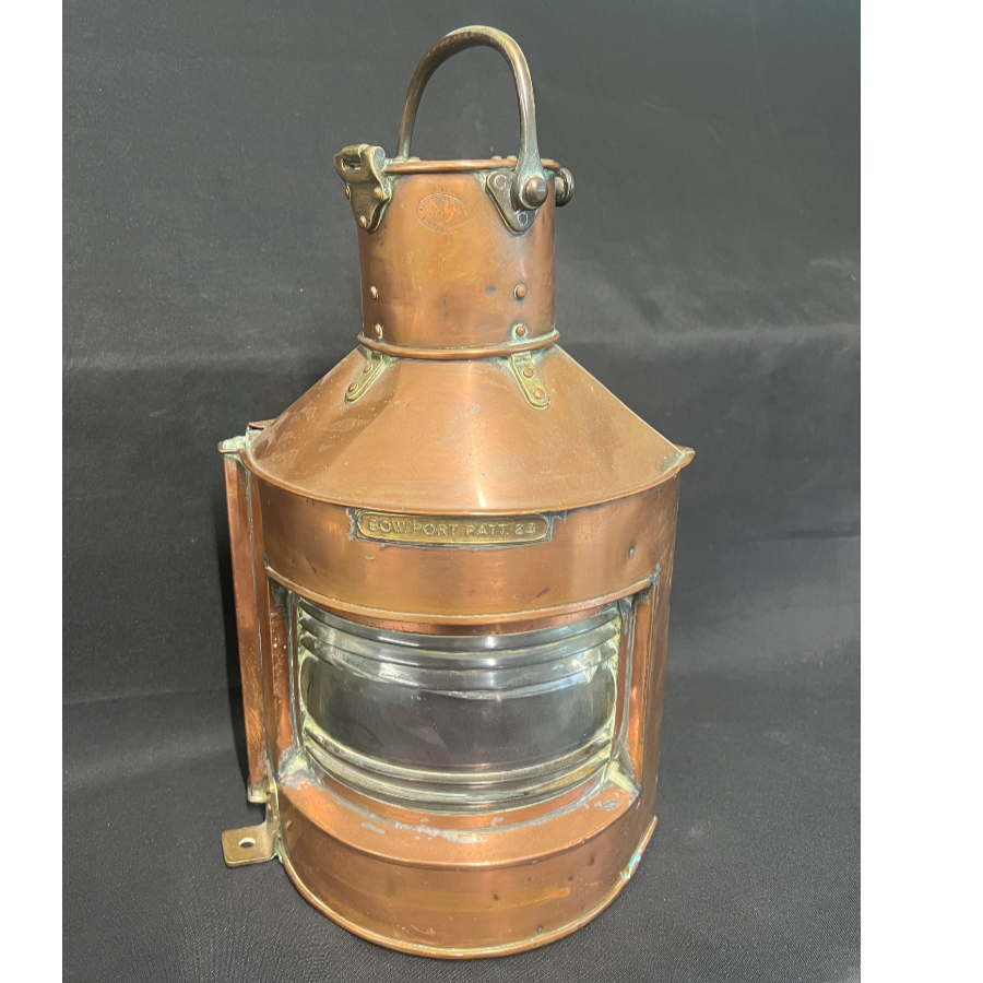 Original copper & brass ship lantern - VIN977B