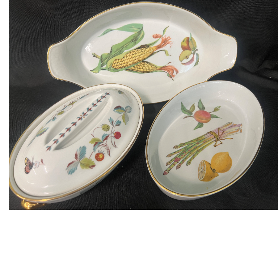 Set of 3 Royal Worcester Dishes - VIN943D