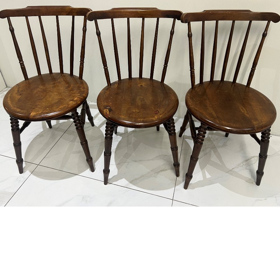 Antique Victorian Penny Chairs - 3 Available - VIN994W