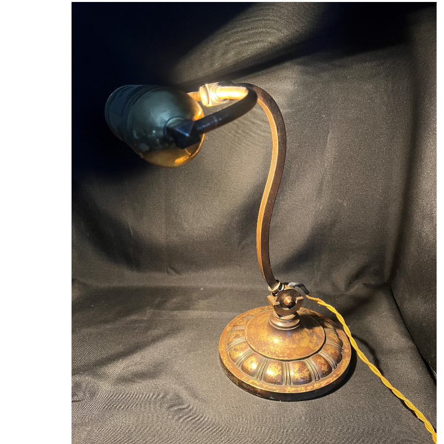 Converted Fire Extinguisher Brass Desk Lamp - VIN891R