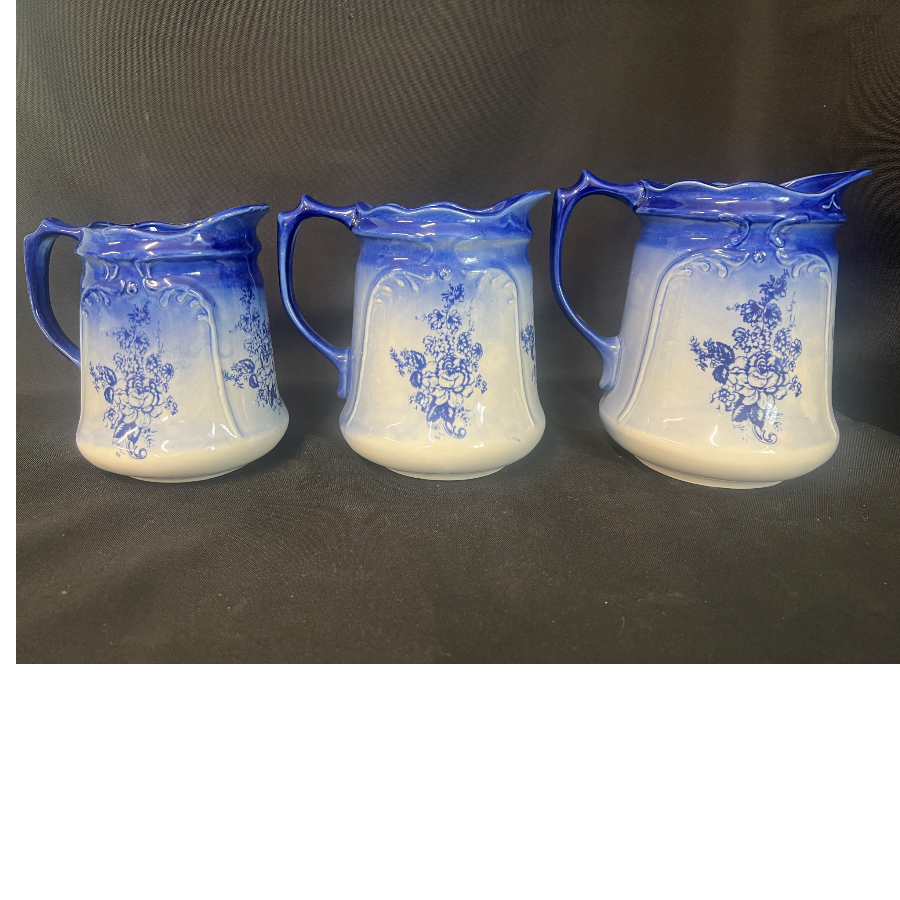 Reme Collection Trio of Blue and White Jugs - VIN979D