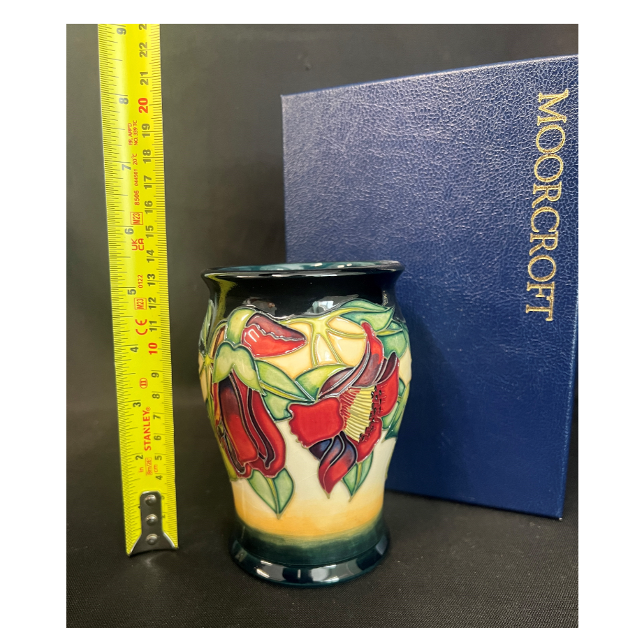 Boxed Moorcroft Kapok Tree Vase - VIN1012L