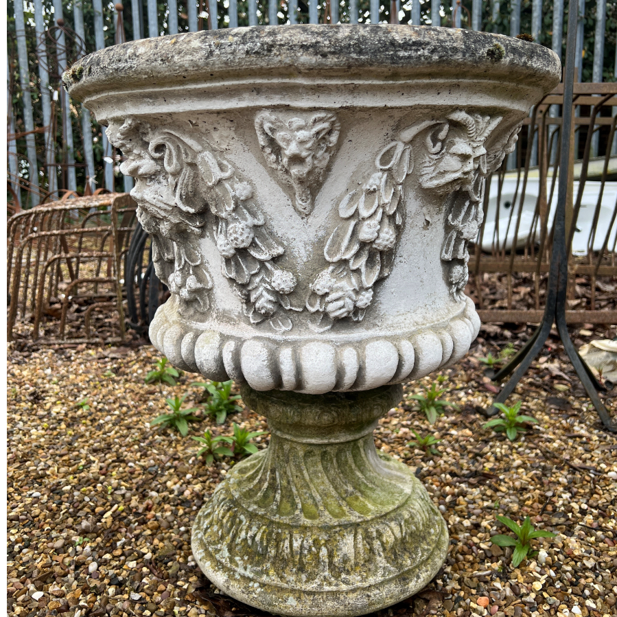 Reconstituted Stone Planters - VIN911L - 3 available