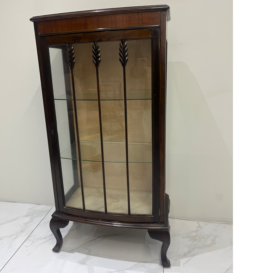 Vintage Display Cabinet With Two Glass Shelves - VIN1003K