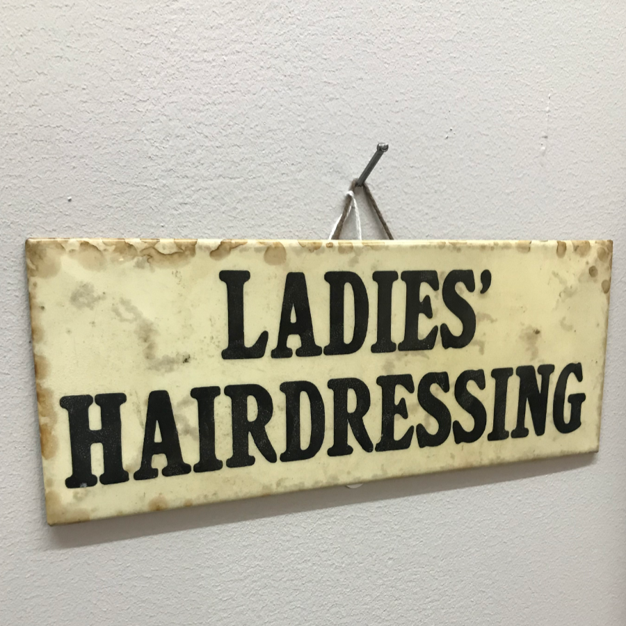 Vintage Original Ladies Hairdressing Tin Sign VIN387I