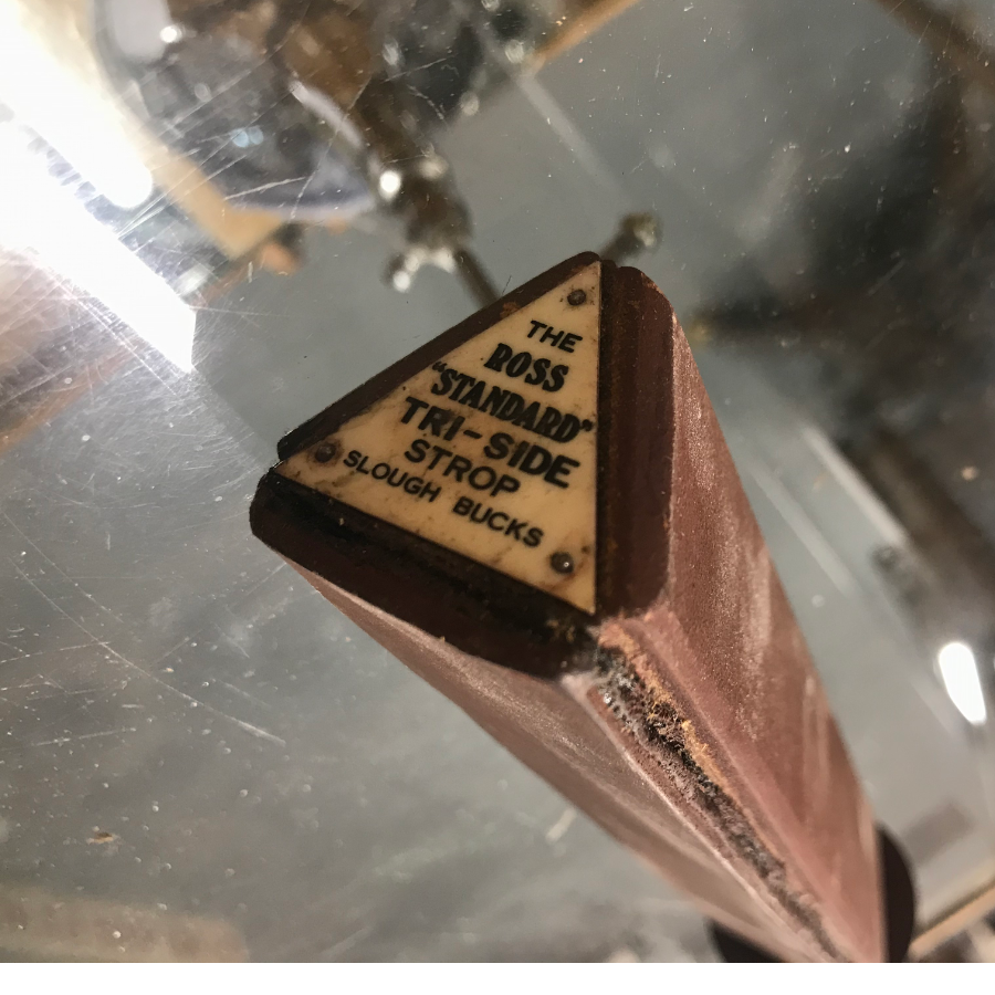 Vintage Tri-Side Razor Strop VIN123A