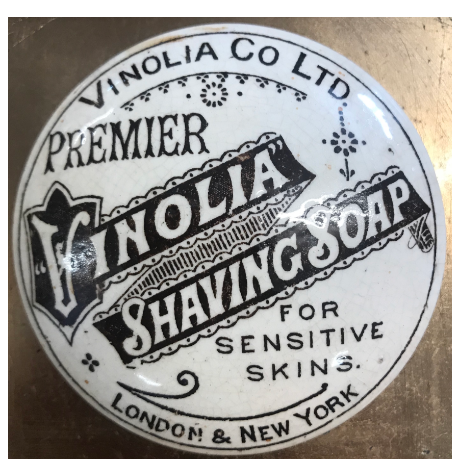 Vintage Vinolia Shaving Soap Pot Lid VIN239G
