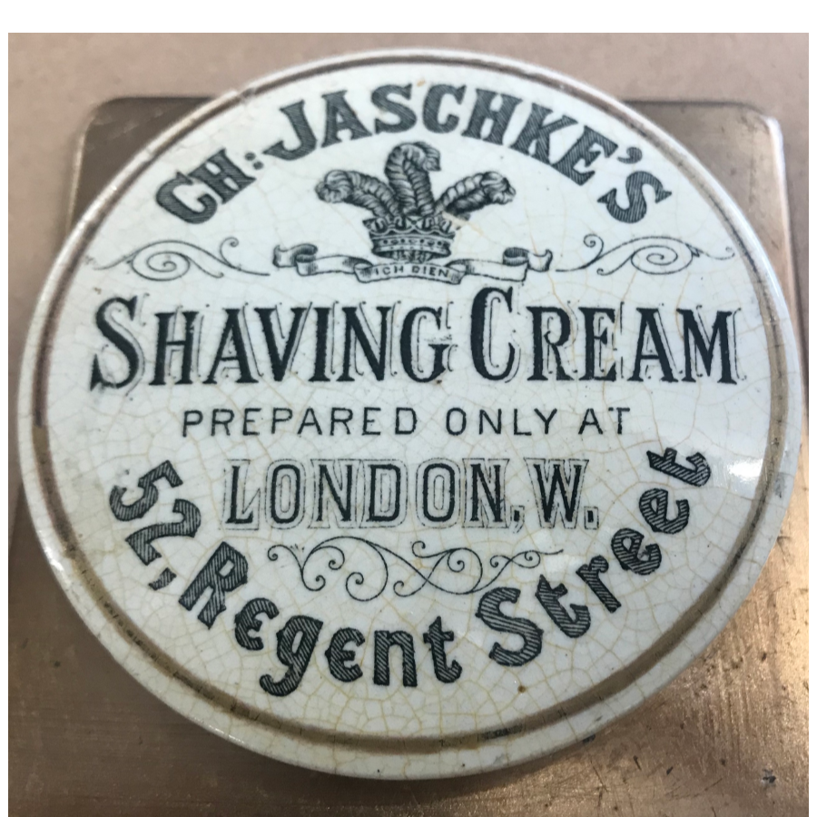 Vintage Jaschke's Shaving Cream Pot Lid VIN239J