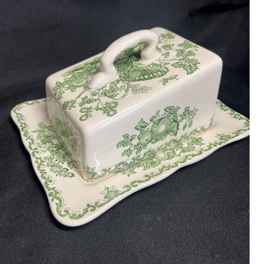 Mason's 'Fruit Basket' Design Butter Dish - VIN1124W