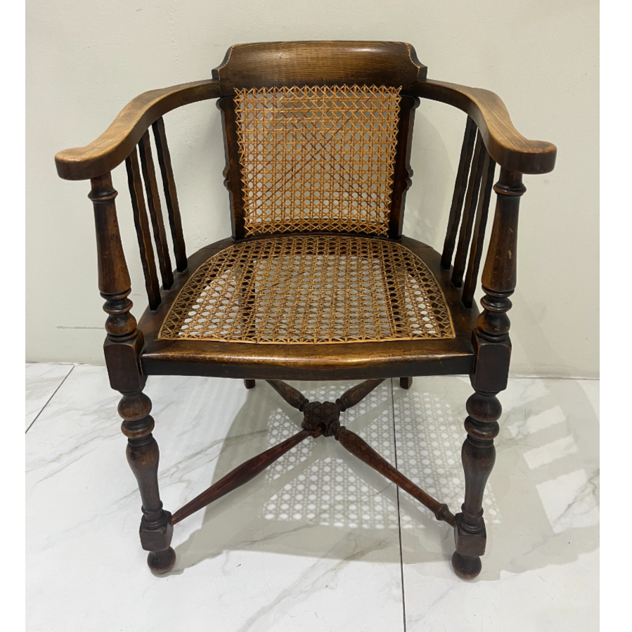 Antique Cane Back/Seat Edwardian Chair - VIN1120R