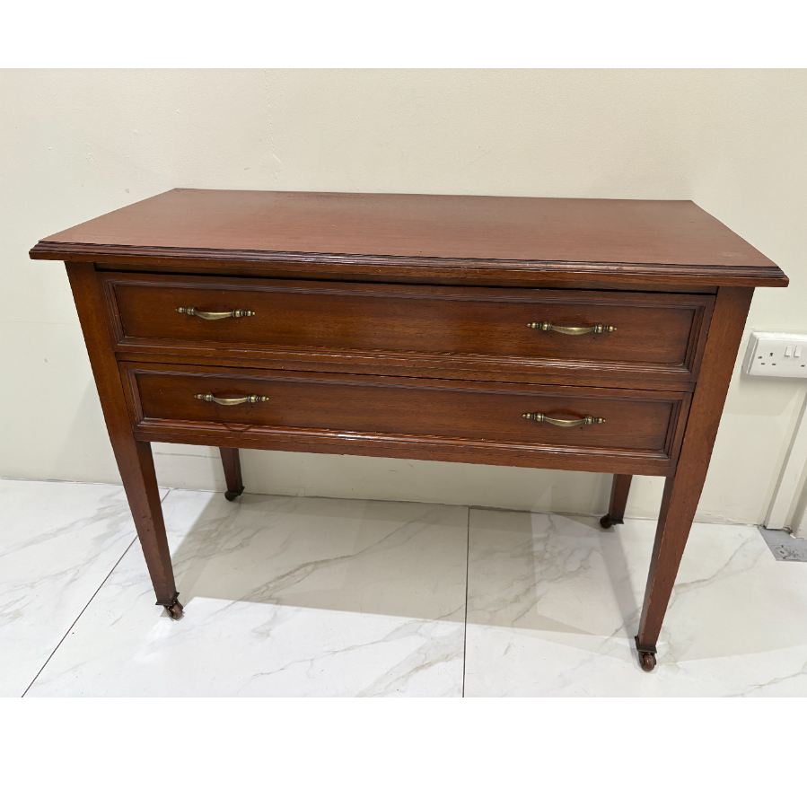Mahogany Two Drawer Vanity Table - VIN1118W