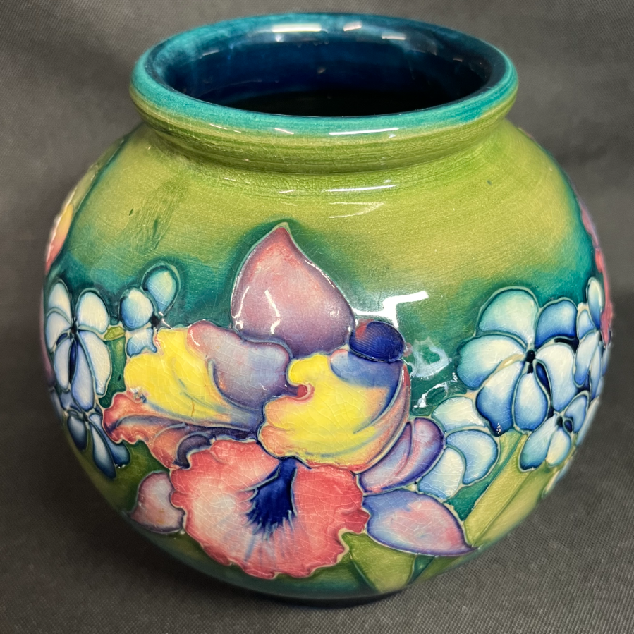 Moorcroft 'Orchid & Spring Flowers' Vase - VIN1128D