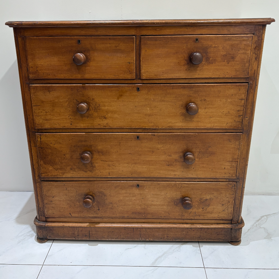 Antique Mahogany 2 over 3 drawers - VIN1135J