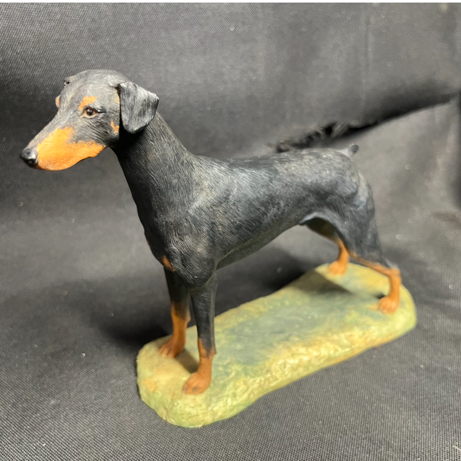 Vintage Border Fine Arts Standing Doberman Dog Figure - VIN1132Z