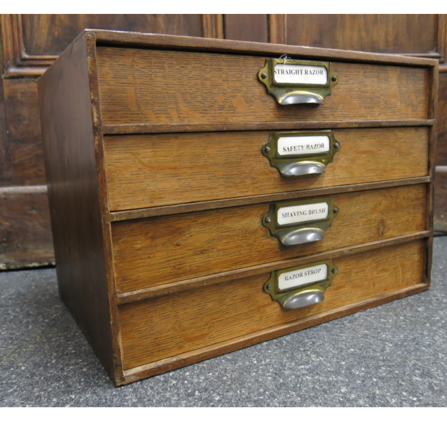 Vintage 1930's Razor & Shaving Brush Cabinet VIN372D