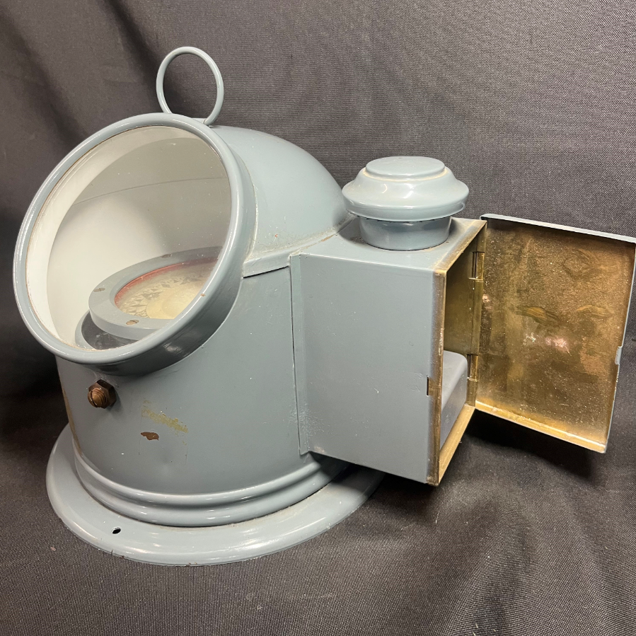 Vintage Binnacle Ships Compass with Integrated Housed Oil Burner for Illumination - VIN1131H