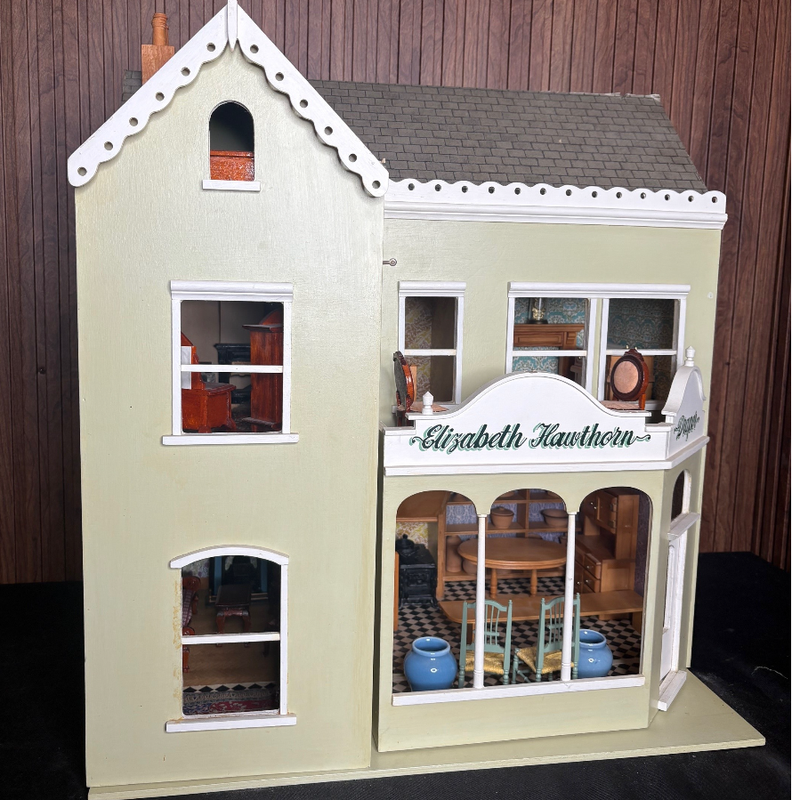 Honeychurch Victorian Dolls House & Shop With Furniture - VIN1133A