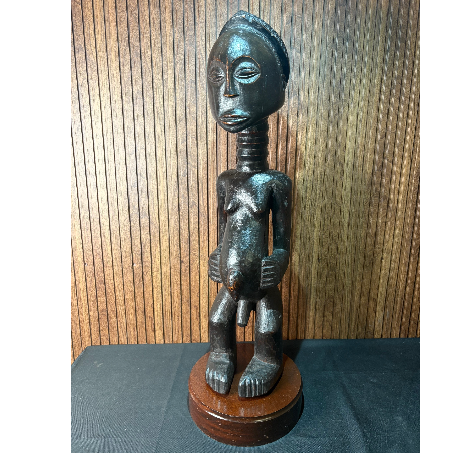 Antique Carved Wood African Sculpture - VIN1150B
