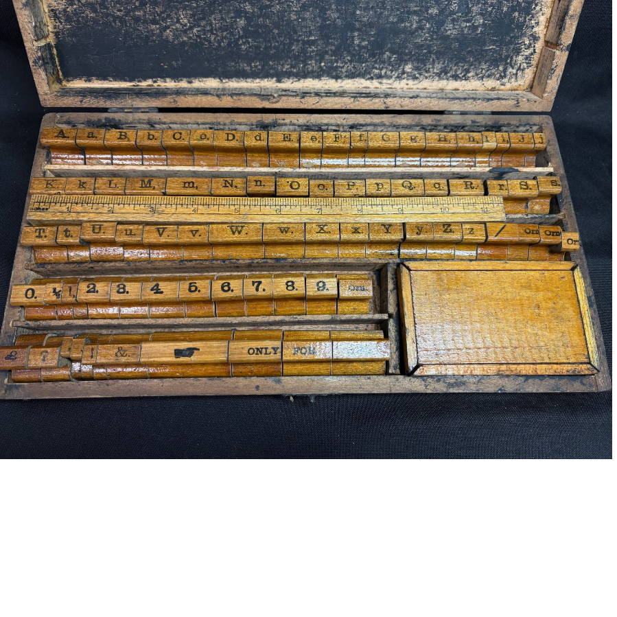 Antique Sign and Price Marker Stamp Kit - VIN1141M