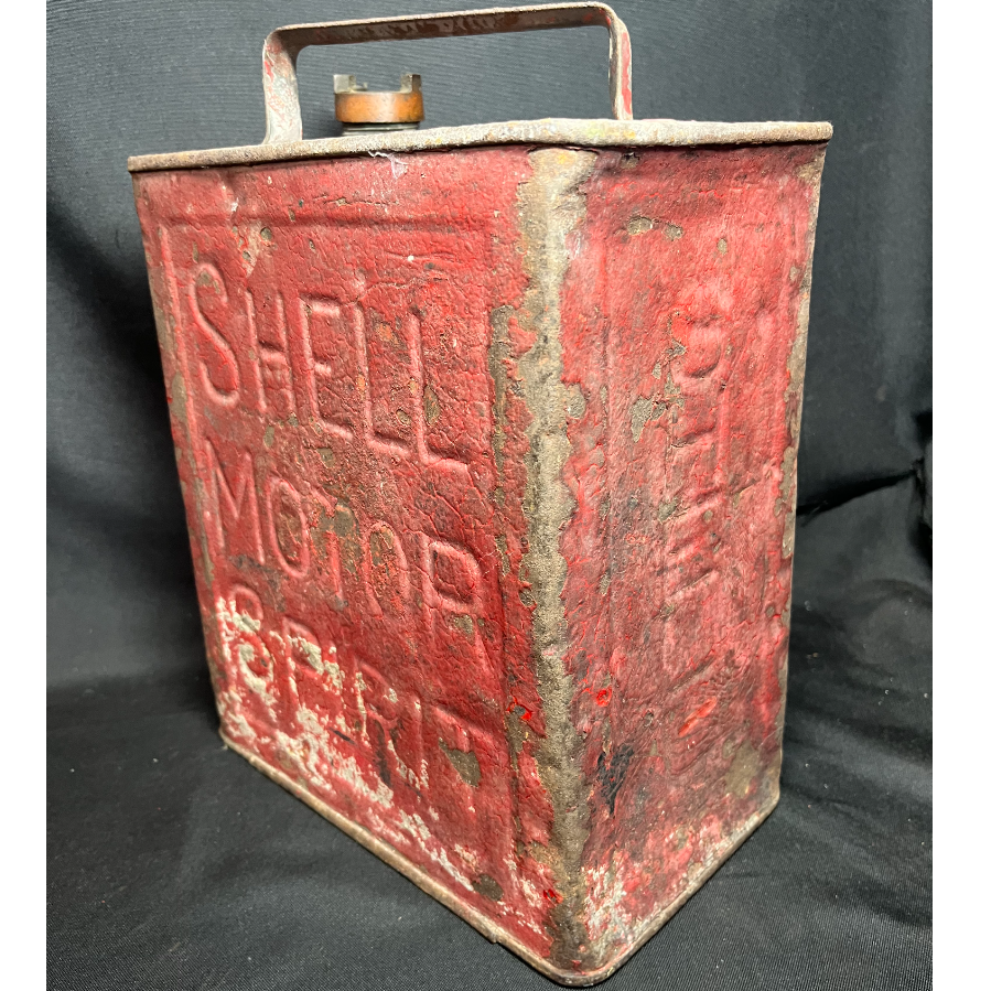 Vintage Shell Motor Spirit Advertising Tin Can - VIN1143C