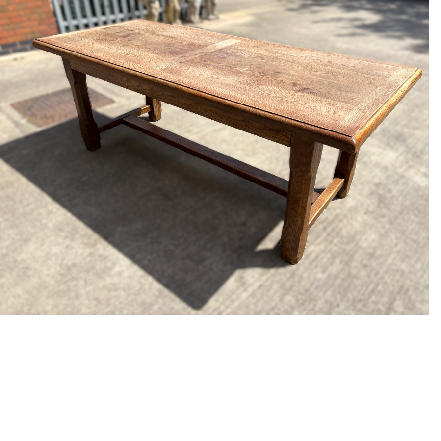 Solid French Oak Farmhouse Dining Table