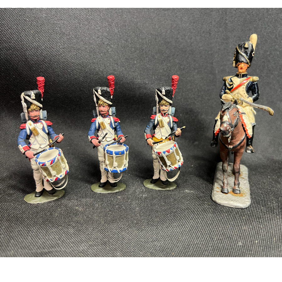 Set of 4 Helenic Lead Soldiers - VIN1003D