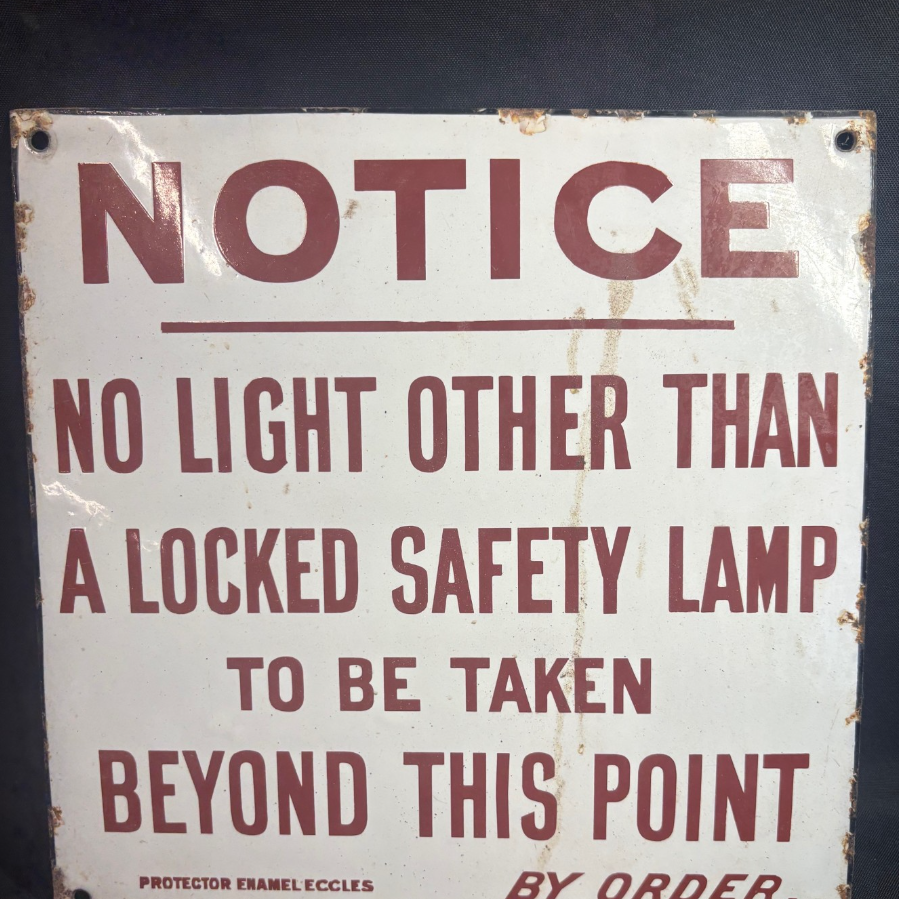 Original Old Protector Enamel Sign - VIN1159C