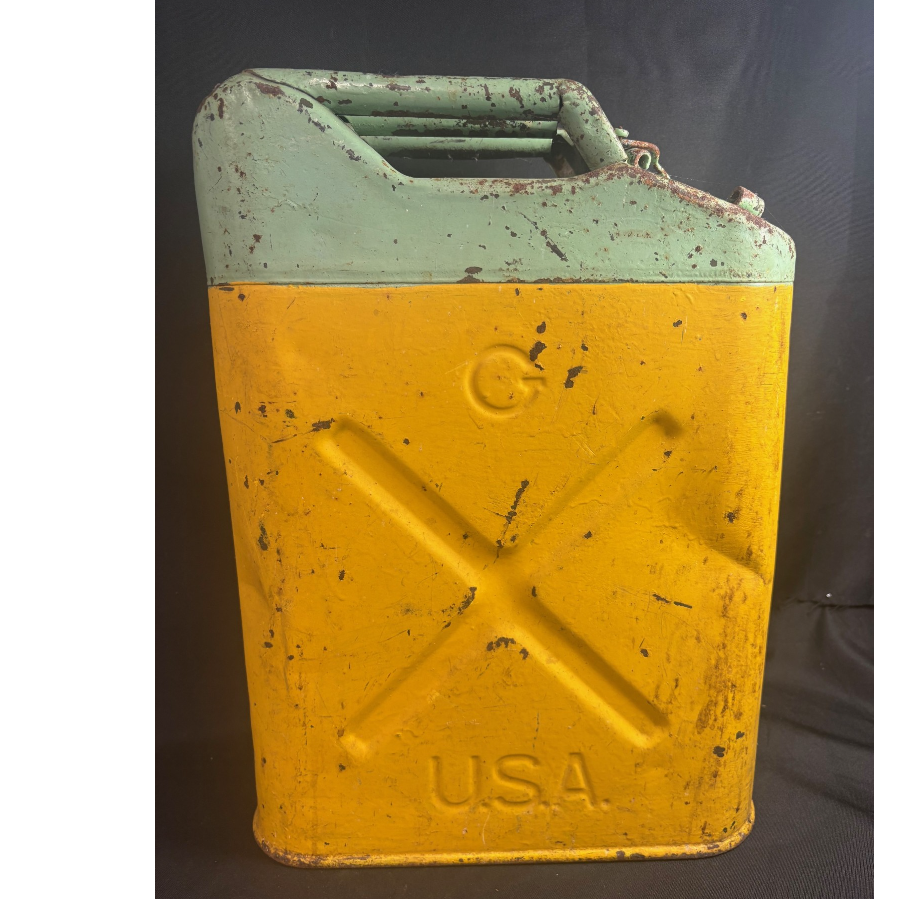 Jerry can stamped QMC - Quartermaster Corps, Unites States Army, stamped May 1951 - VIN1160G