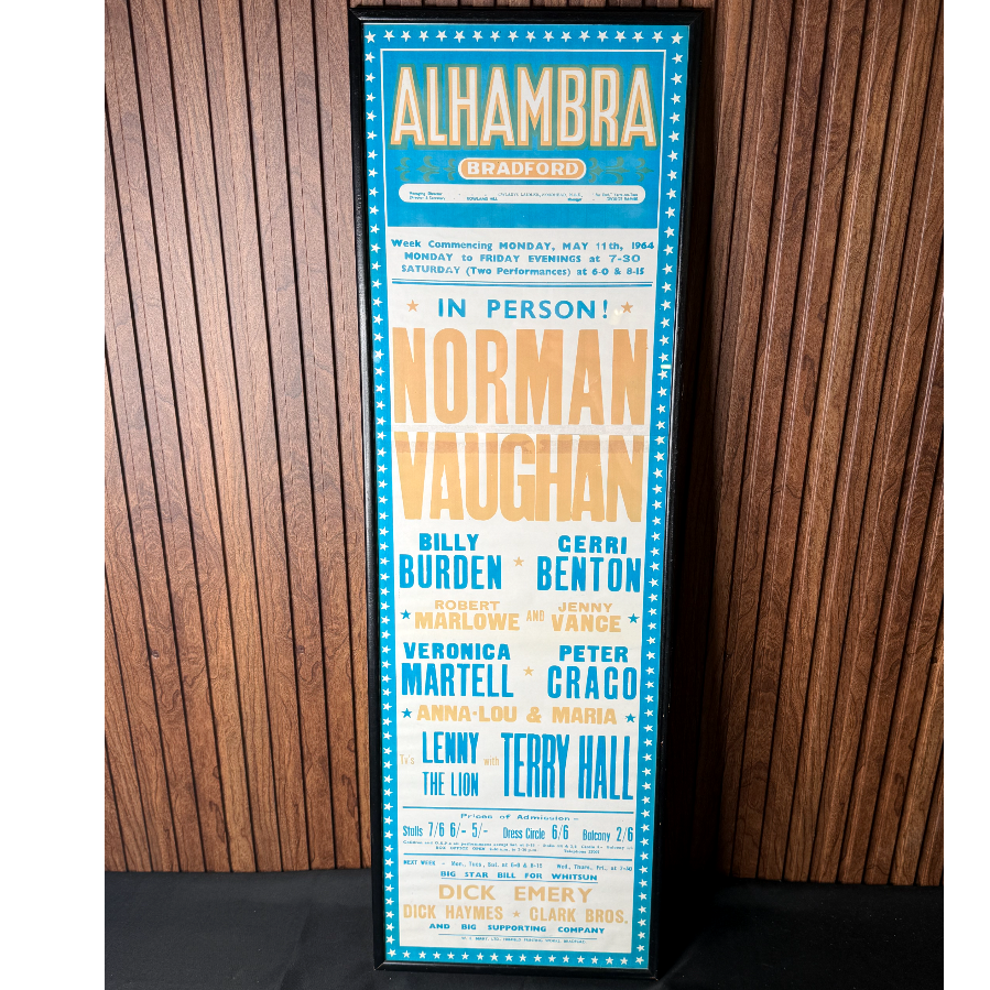 Original 1964 Theatre Advertising Play Bill for Alhambra Theatre, Bradford - VIN1151Q