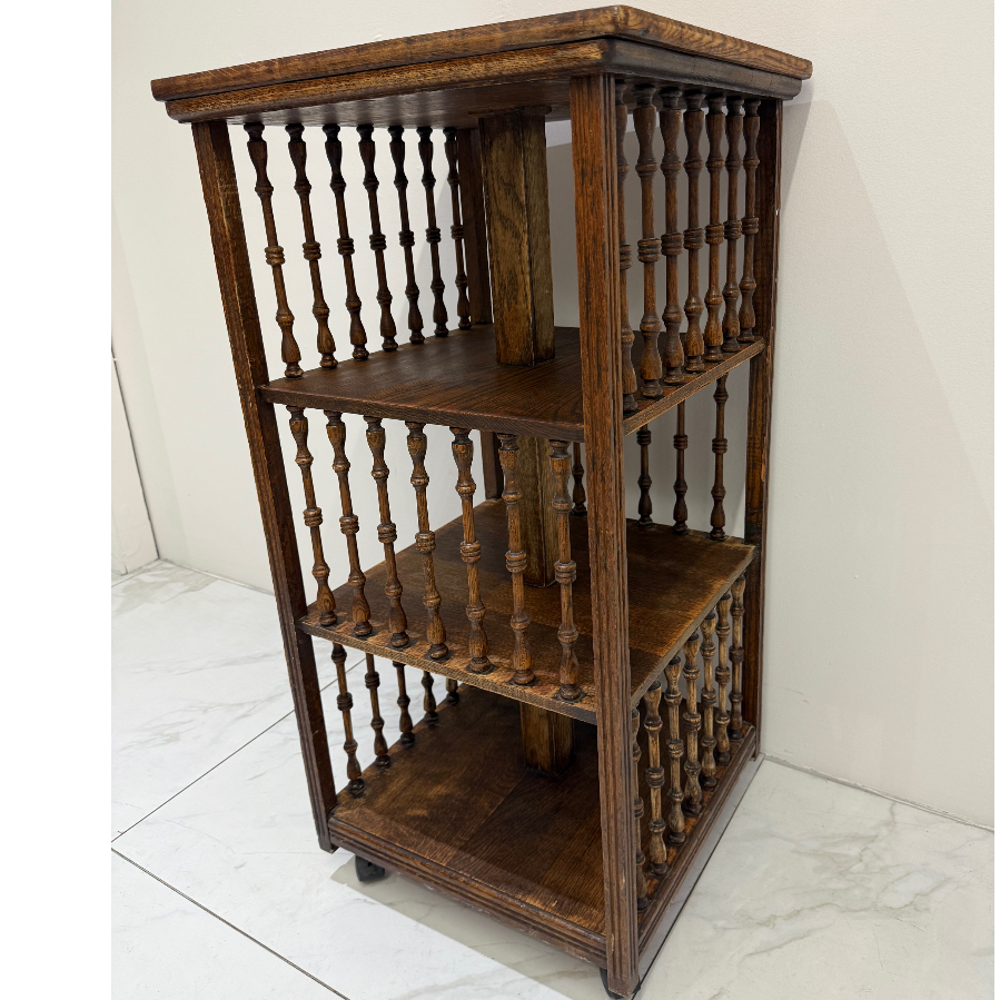 Vintage Revolving Library Bookcase - VIN1156D