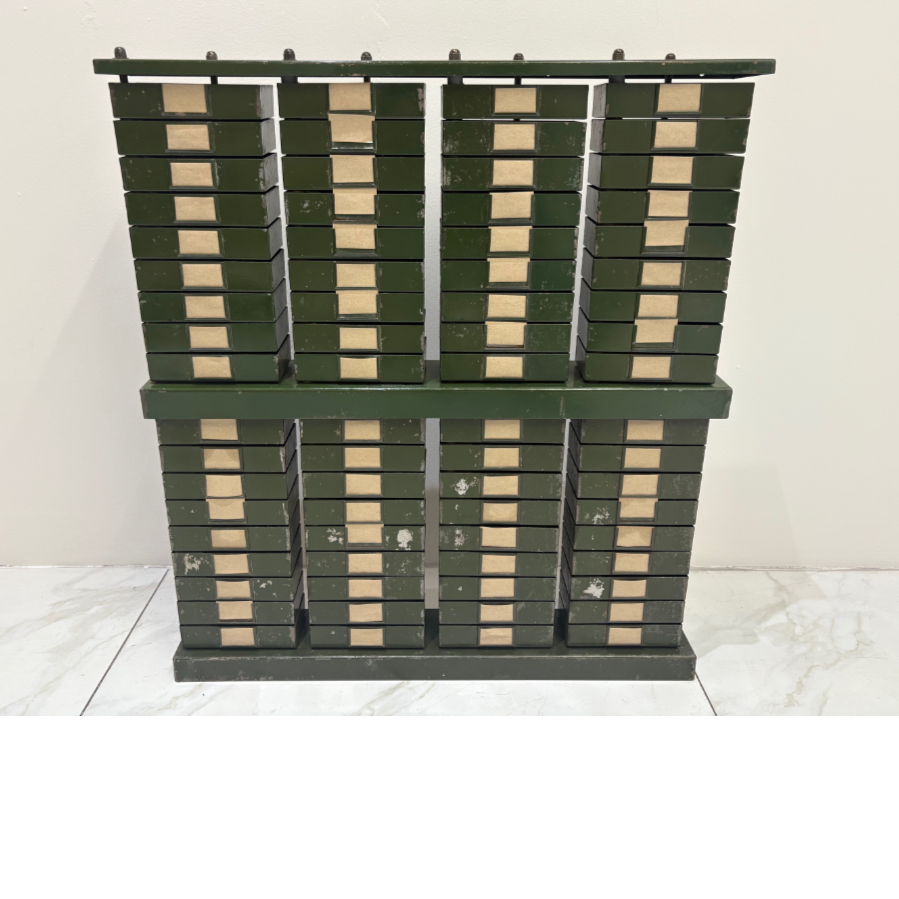 Heavy metal industrial cabinet of 72 swivel engineers storage drawer - VIN1161T