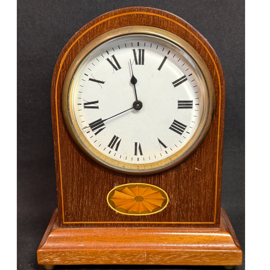 Edwardian Solid Mahogany Cased Mantel Antique Clock - VIN1162T
