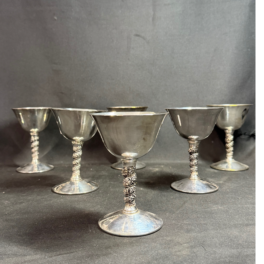 Set of 6 Falstaff Silver Plated Goblets - VIN1149P