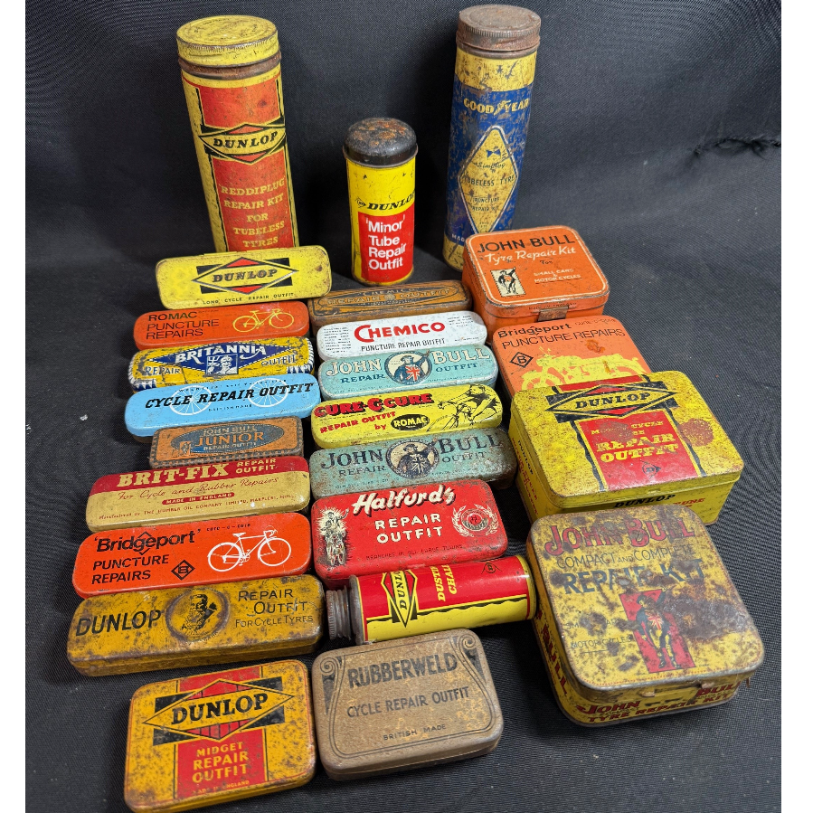 Collection of Bicycle Repair Tins - VIN1143V