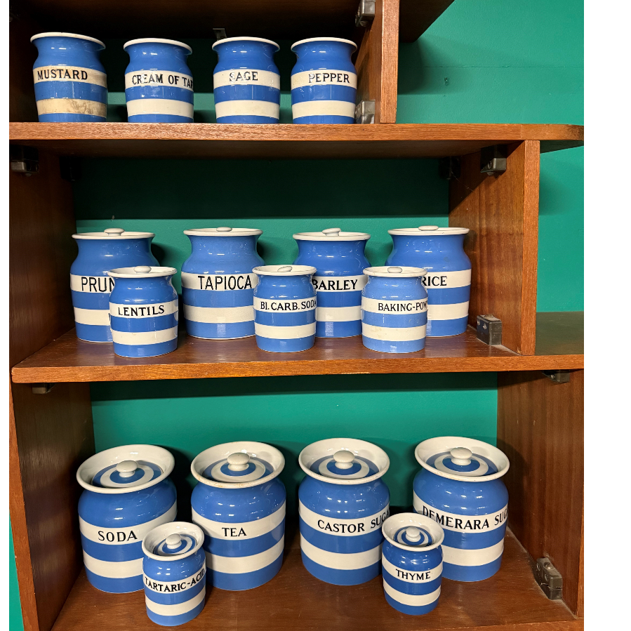 Selection of T G Green Cornishware Jars - Individually Priced - VIN1165A