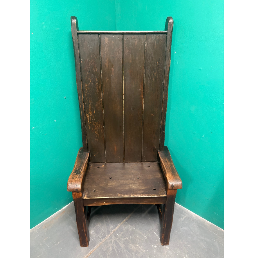 High Back Settle Style Chair - 2 available - VIN1169C