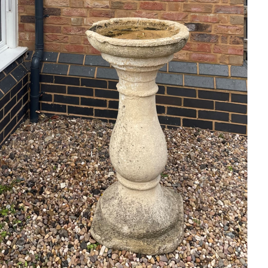 Old Reclaimed Sandstone Bird Bath - VIN1169E
