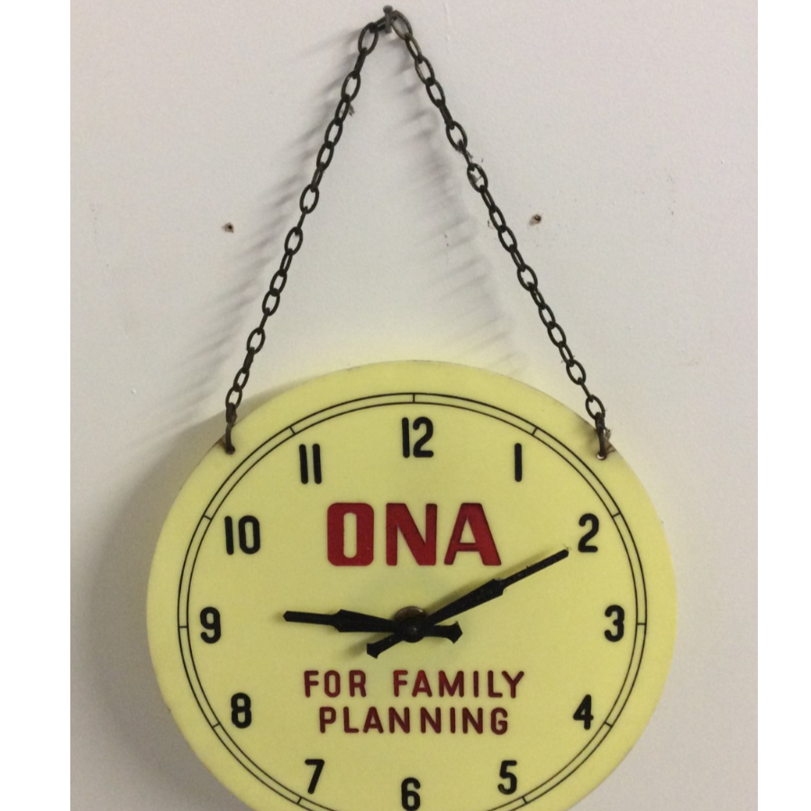 Vintage 1950's ONA Advertising Clock VIN417G