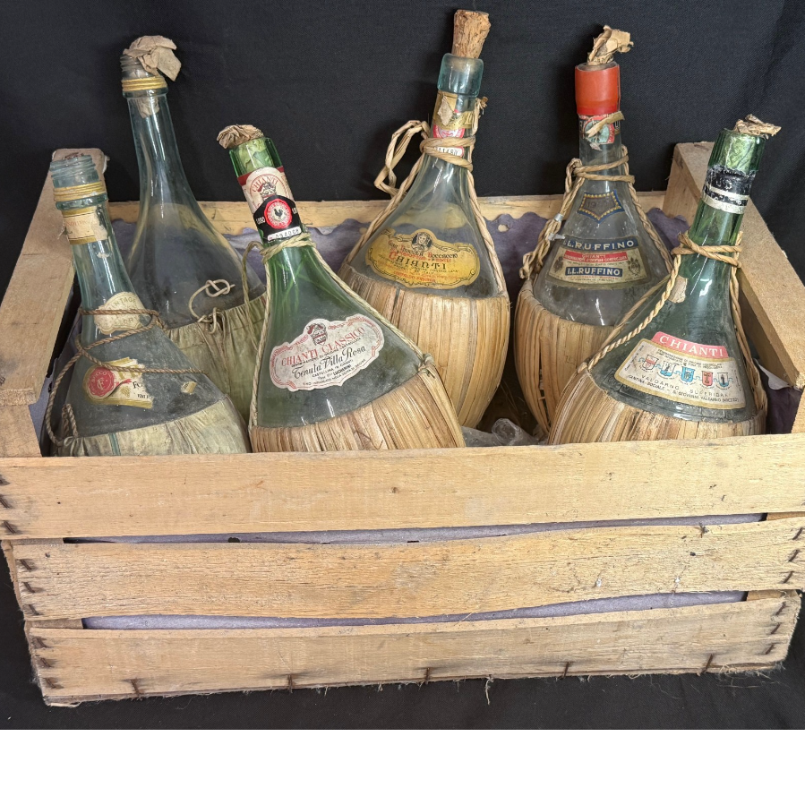 Collection of Chianti Bottles Dated 1957/58 - VIN618S