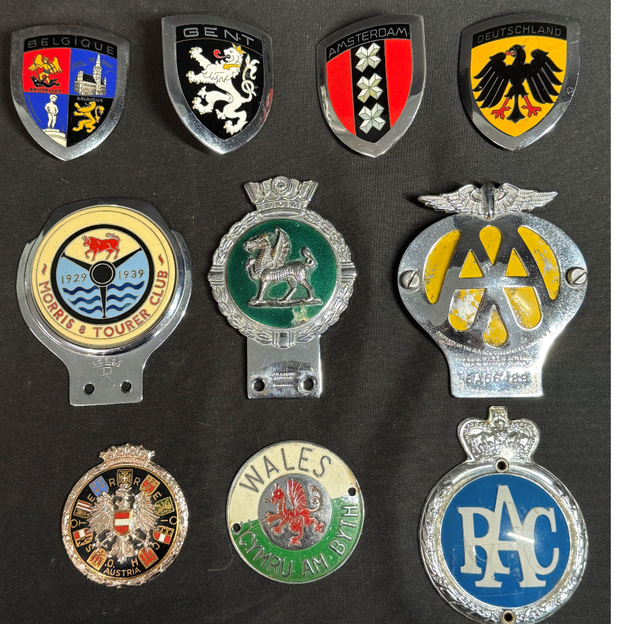 Variety of Enamel Car Badges - Individually Priced - VIN1180H/1181F