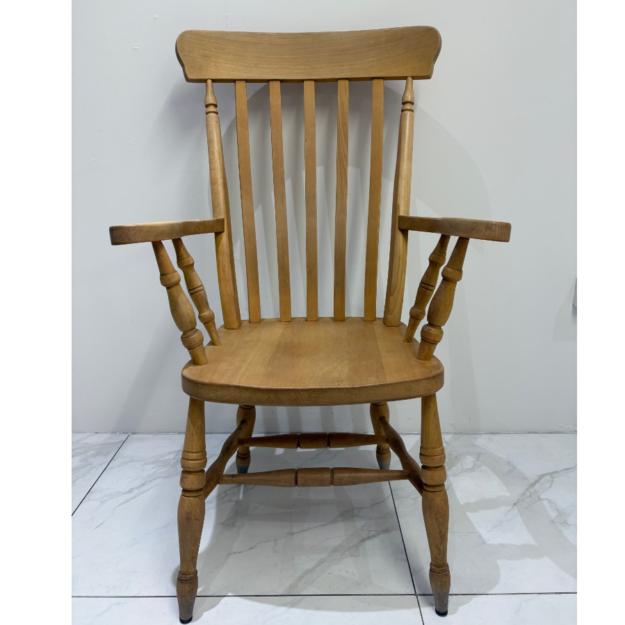 Lightwood Farmhouse Slatback Chair - VIN1183K - 3 Available