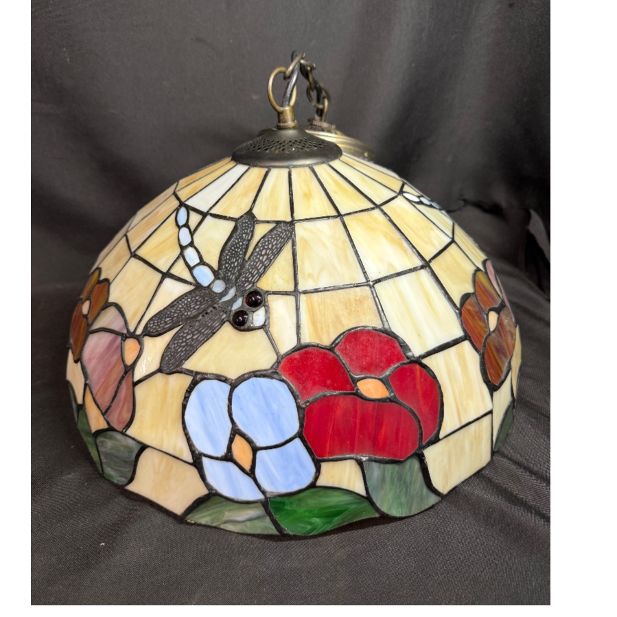 Blue Dragonfly Tiffany Style Pendant Lampshade - VIN1182F