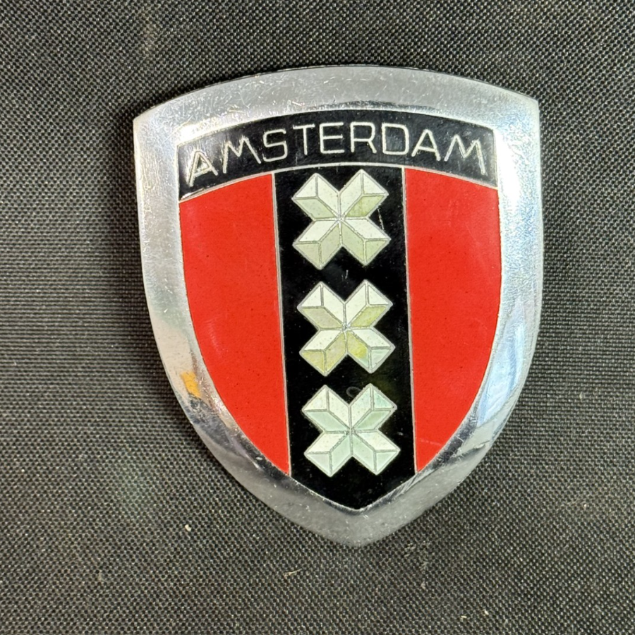 Car Grill Badge Enameled Amsterdam - VIN1180H