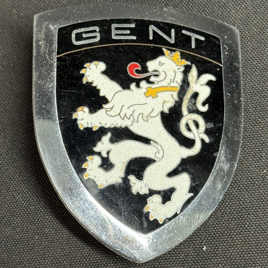 Vintage Belgium Gent Car Grill Badge - VIN1180H