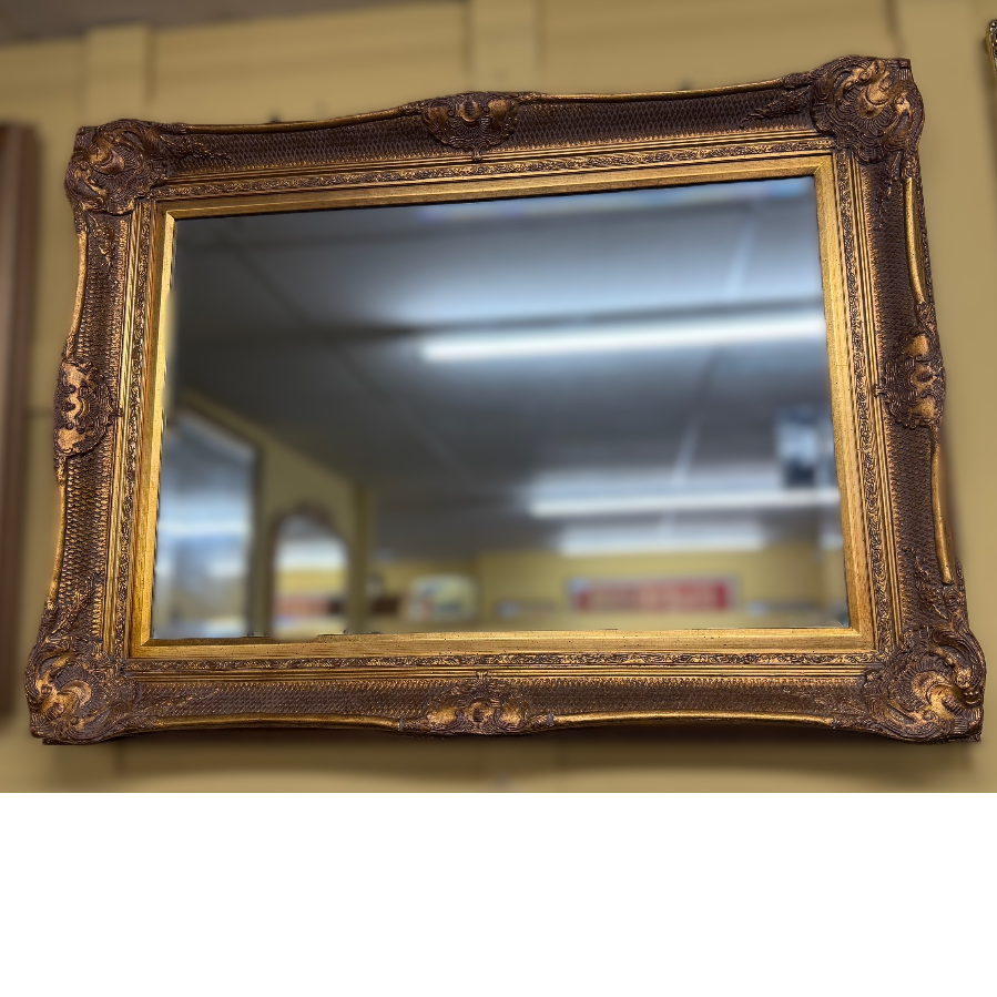 Large Ornate Gold Wall Mirror - VIN1177H